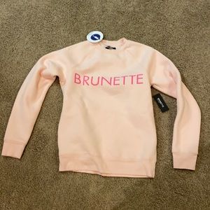 Pink Brunette Sweatshirt. Size xs/s